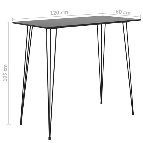 Swen Studio -  5 Piece Bar Set Black and Grey
